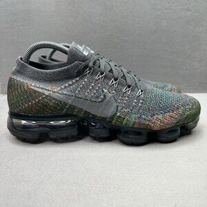 Nike Air VaporMax Mens Size 9.5 Shoes Grey Multicolor Running Athletic Sneakers
